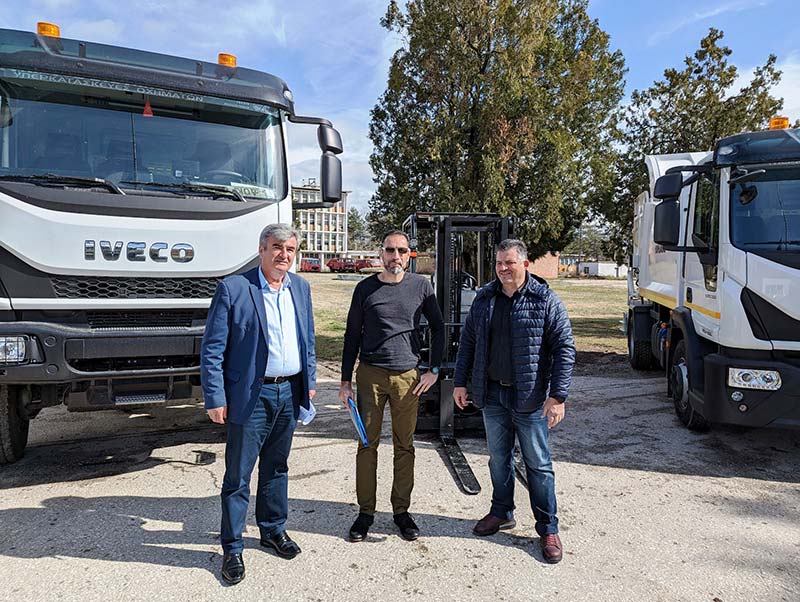 Τρία οχήματα συλλογής βιοαποβλήτων παρέλαβε ο Δήμος Εορδαίας.