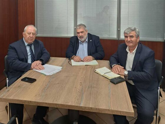 Σύσκεψη του Δημάρχου Εορδαίας Παναγιώτη Πλακεντά με τον Διοικητή της Ειδικής Υπηρεσίας Δίκαιης Αναπτυξιακής Μετάβασης Πελοπίδα Καλίρη