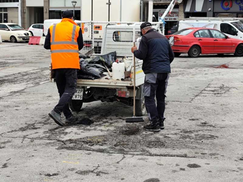 Έργα βελτίωσης και εξυγίανσης του χώρου πάρκινγκ της Λαϊκής Αγοράς