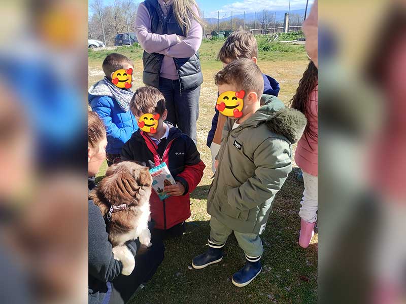 Επίσκεψη του Παιδικού Σταθμού «Ουράνιο Τόξο» στο Δημοτικό Καταφύγιο