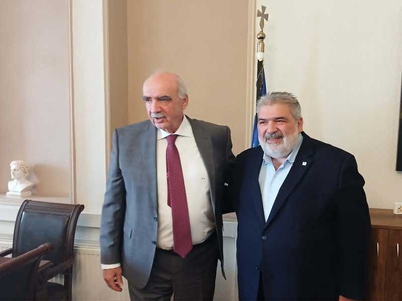 Επίσκεψη του ευρωβουλευτή της ΝΔ κ. Ευάγγελου Μειμαράκη στο Δημαρχείο Εορδαίας