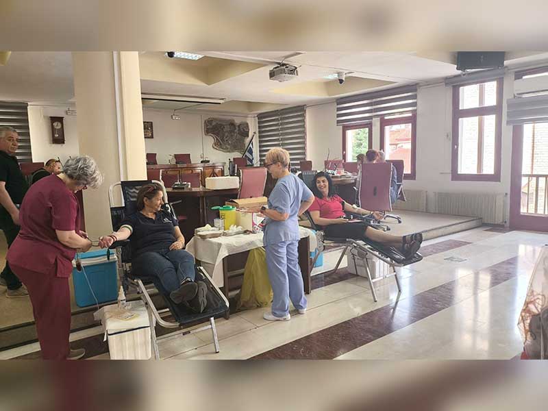 Με μεγάλη συμμετοχή και μήνυμα αλληλεγγύης πραγματοποιήθηκε η εθελοντική αιμοδοσία του Δήμου Εορδαίας